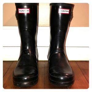 Women’s Hunter Short Gloss Rainboots Size 8
